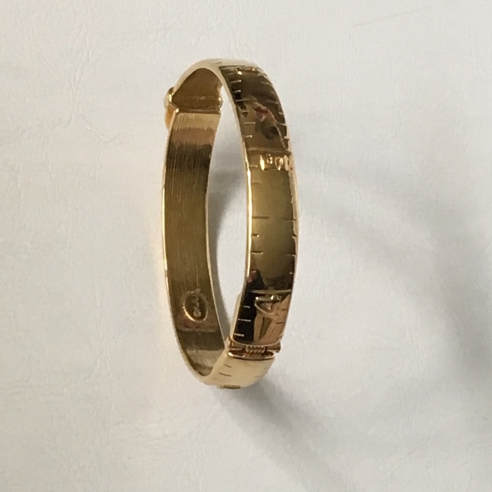 Kenneth J Lane KJL SIGNED yellow gold bracelet